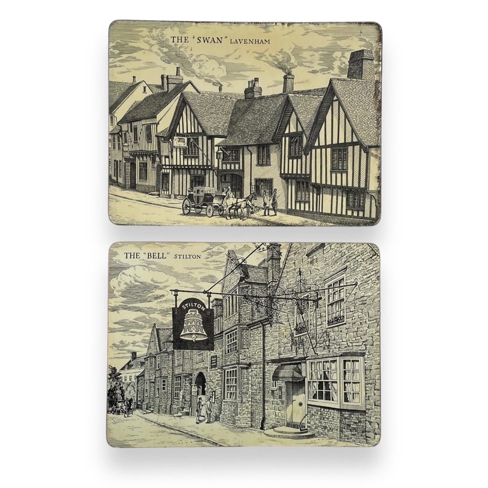 Vintage British Pub / Inn placemats